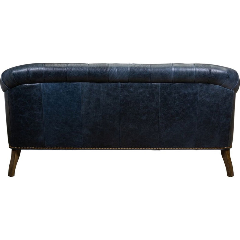 Corrine Leather Tufted Elegance Loveseat - LOOMLAN - Olivia + Quinn - Sofas & Loveseats