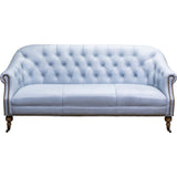 Corrine Leather Tufted Elegance Loveseat - LOOMLAN - Olivia + Quinn - Sofas & Loveseats