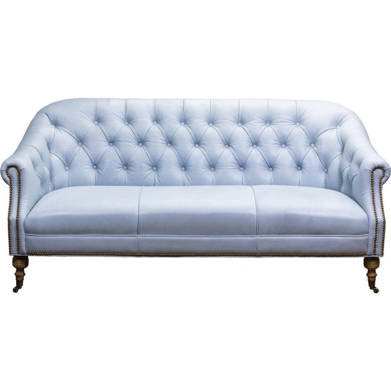 Corrine Leather Tufted Elegance Loveseat - LOOMLAN - Olivia + Quinn - Sofas & Loveseats