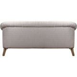 Corrine Leather Tufted Elegance Loveseat - LOOMLAN - Olivia + Quinn - Sofas & Loveseats