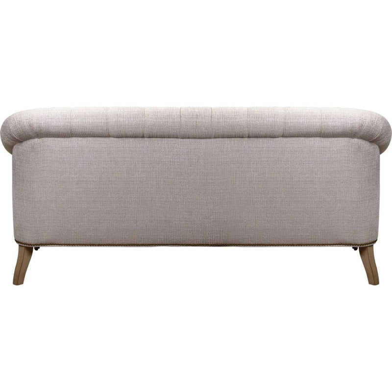Corrine Leather Tufted Elegance Loveseat - LOOMLAN - Olivia + Quinn - Sofas & Loveseats