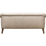 Corrine Leather Tufted Elegance Loveseat - LOOMLAN - Olivia + Quinn - Sofas & Loveseats