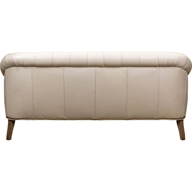 Corrine Leather Tufted Elegance Loveseat - LOOMLAN - Olivia + Quinn - Sofas & Loveseats