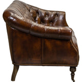 Corrine Leather Tufted Elegance Loveseat - LOOMLAN - Olivia + Quinn - Sofas & Loveseats
