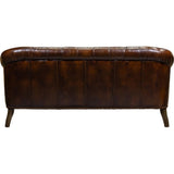 Corrine Leather Tufted Elegance Loveseat - LOOMLAN - Olivia + Quinn - Sofas & Loveseats