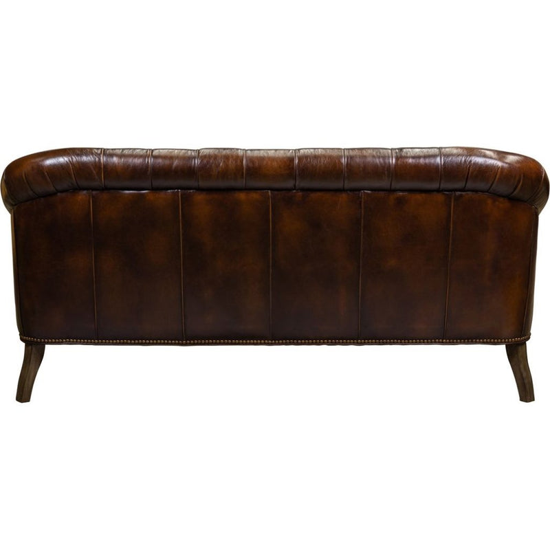 Corrine Leather Tufted Elegance Loveseat - LOOMLAN - Olivia + Quinn - Sofas & Loveseats