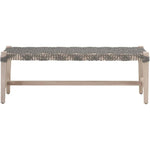 Costa Outdoor Bench Teak Wood Performance Rope - LOOMLAN - Essentials For Living - Outdoor Benches