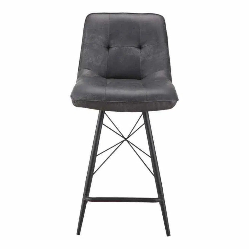 Counter Stool Grey Industrial - LOOMLAN - Moe's Home - Counter Stools