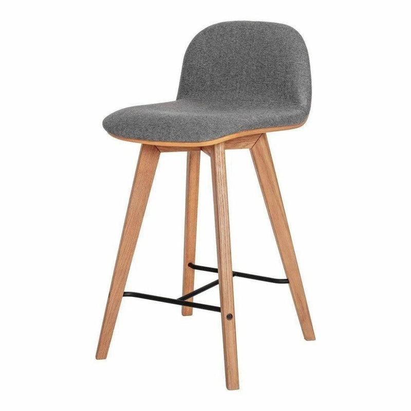Counter Stool Grey Scandinavian - LOOMLAN - Moe's Home - Counter Stools