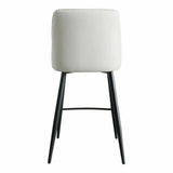 Counter Stool Ivory White Contemporary - LOOMLAN - Moe's Home - Counter Stools