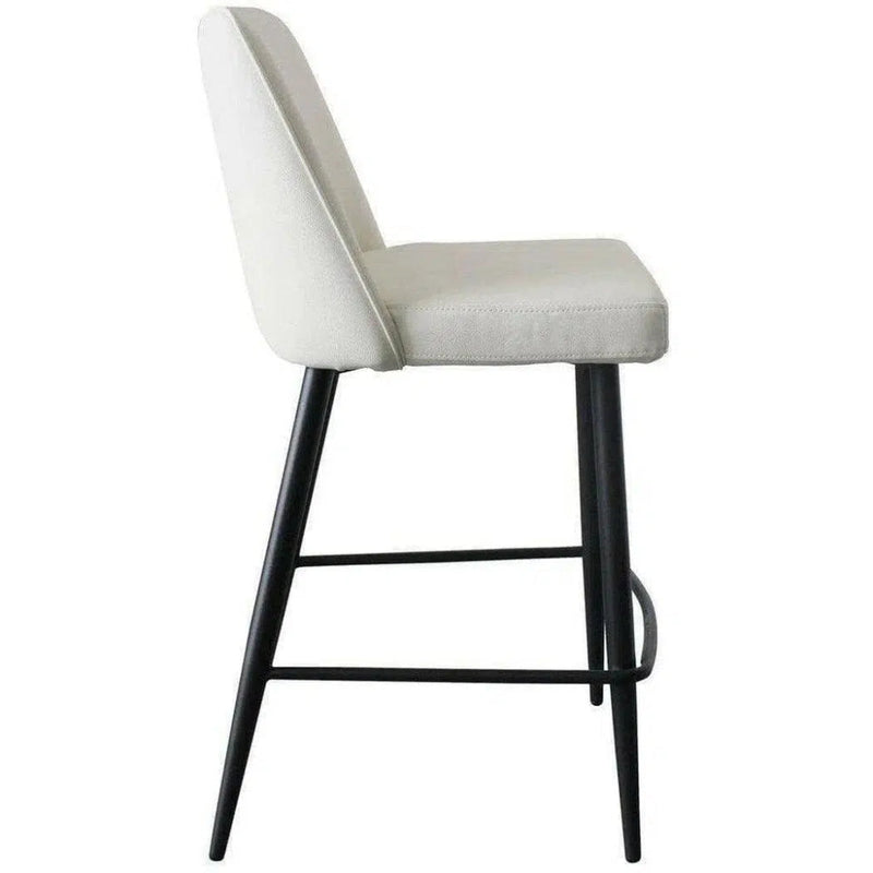 Counter Stool Ivory White Contemporary - LOOMLAN - Moe's Home - Counter Stools