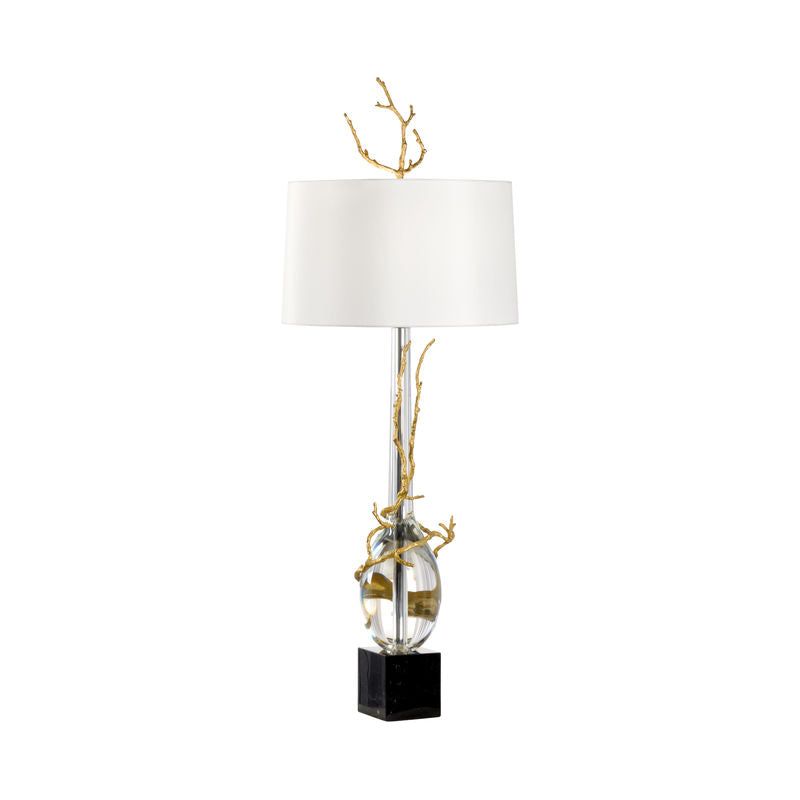 Couture Crystal Brass Vine Table Lamp - LOOMLAN - Wildwood - Table Lamps