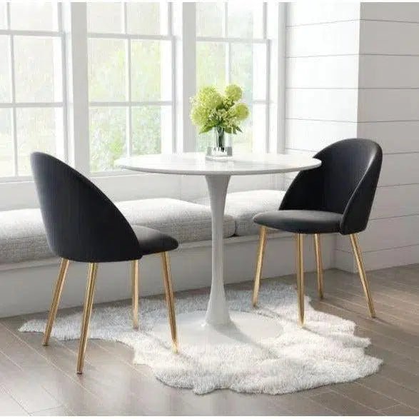 Cozy Dining Chair (Set of 2) Black - LOOMLAN - Zuo Modern - Dining Chairs