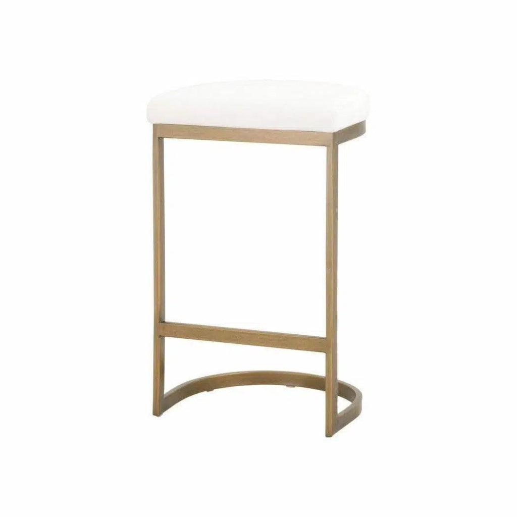 Cresta Counter Stool LiveSmart White Gold - LOOMLAN - Essentials For Living - Counter Stools