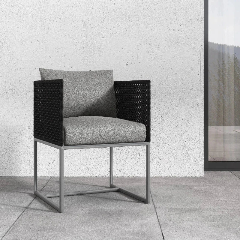 Crete Fabric Outdoor Dining Armchair - LOOMLAN - SUNPAN - Outdoor Dining Chairs