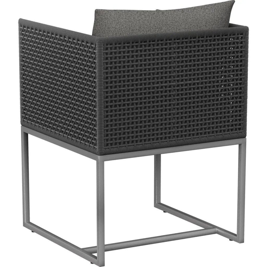 Crete Fabric Outdoor Dining Armchair - LOOMLAN - SUNPAN - Outdoor Dining Chairs