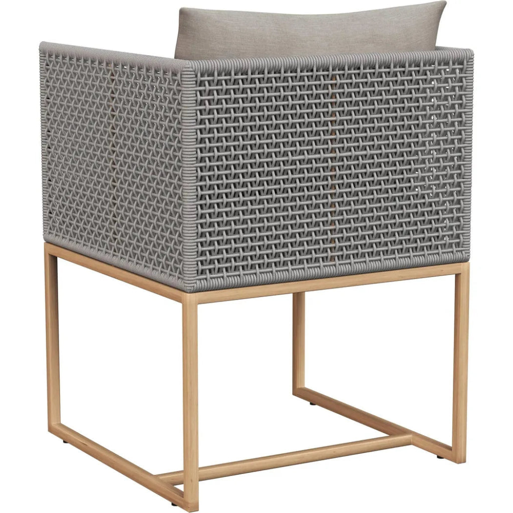 Crete Fabric Outdoor Dining Armchair - LOOMLAN - SUNPAN - Outdoor Dining Chairs