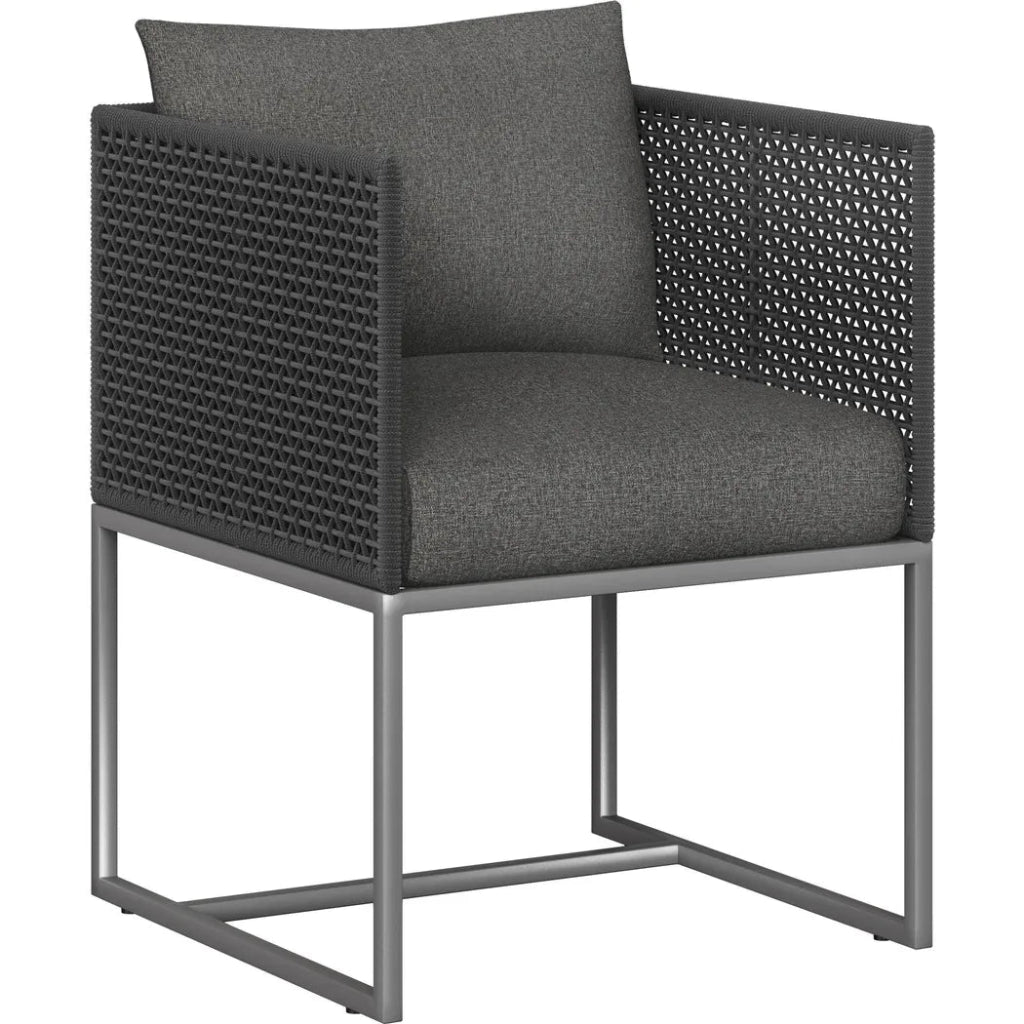 Crete Fabric Outdoor Dining Armchair - LOOMLAN - SUNPAN - Outdoor Dining Chairs