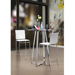 Criss Cross Bar Chair (Set of 2) White - LOOMLAN - Zuo Modern - Bar Stools