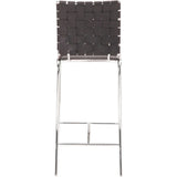 Criss Cross Counter Chair (Set of 2) Black - LOOMLAN - Zuo Modern - Counter Stools