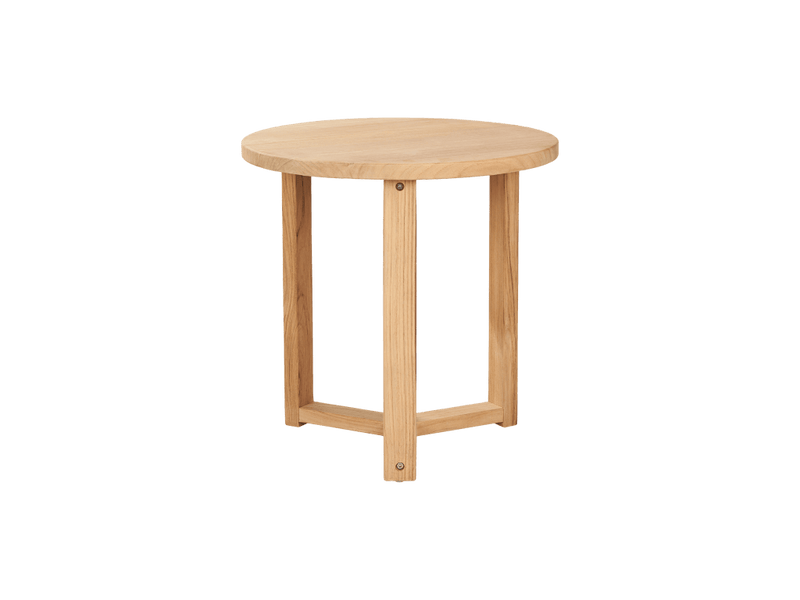 Cross Legs Nesting Teak Patio Side Table - LOOMLAN - HiTeak - Outdoor Side Tables