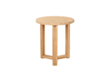 Cross Legs Nesting Teak Patio Side Table - LOOMLAN - HiTeak - Outdoor Side Tables