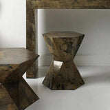 Crown Small Patina Metal Mid Century Side Table - LOOMLAN - Jamie Young - Side Tables