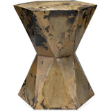 Crown Small Patina Metal Mid Century Side Table - LOOMLAN - Jamie Young - Side Tables