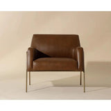 Cybil Leather Lounge Chair - LOOMLAN - SUNPAN - Accent Chairs