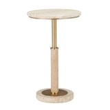 Miles Travertine Accent Table