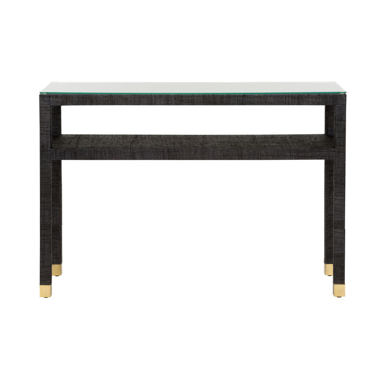 Socialite Saguran Warpped Console Table-Console Tables-Wildwood-LOOMLAN