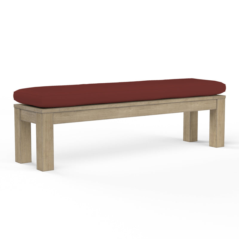 Coastal Teak Sunbrella Outdoor Dining Bench