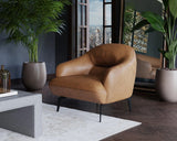 Armani Leather Upholstered Armchair