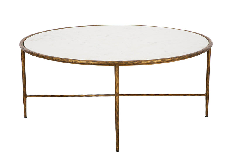 Evelyn Marble Topped Round Coffee Table