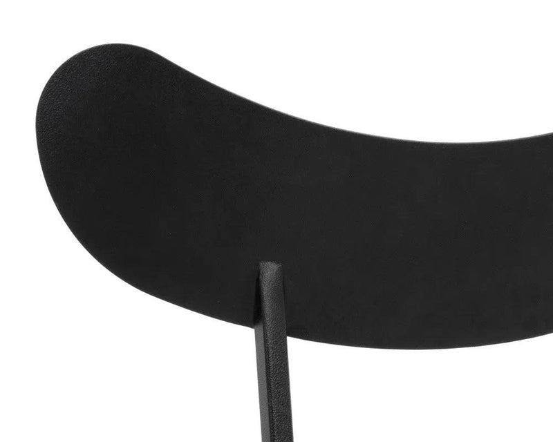 Gibbons Leather Upholstered Unique Armless Dining Chair