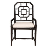 Lahara Linen Upholstered Black Armchair