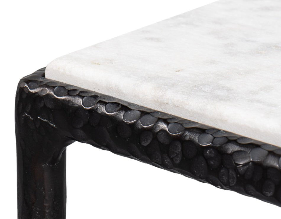 Dakor Marble Top Rectangular Console Table - LOOMLAN - Sarreid - Console Tables