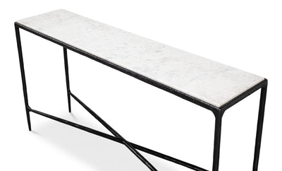 Dakor Marble Top Rectangular Console Table - LOOMLAN - Sarreid - Console Tables