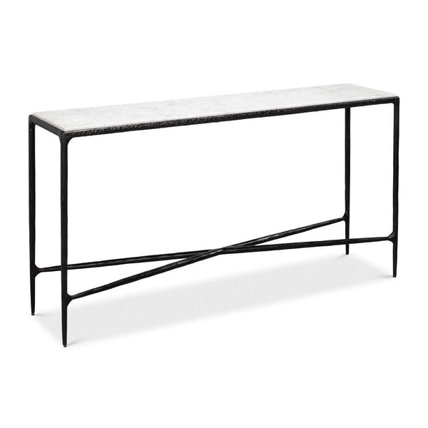 Dakor Marble Top Rectangular Console Table - LOOMLAN - Sarreid - Console Tables