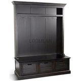 Dakota Entry Locker Hall Tree Bench Storage - LOOMLAN - Sunny D - Hall Trees & Lockers