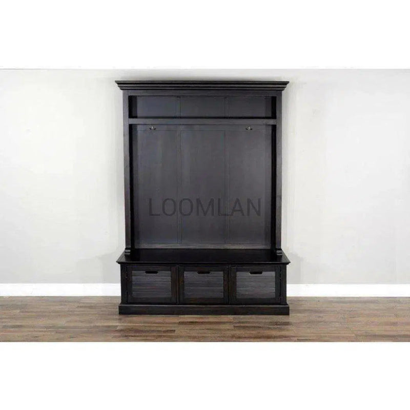 Dakota Entry Locker Hall Tree Bench Storage - LOOMLAN - Sunny D - Hall Trees & Lockers