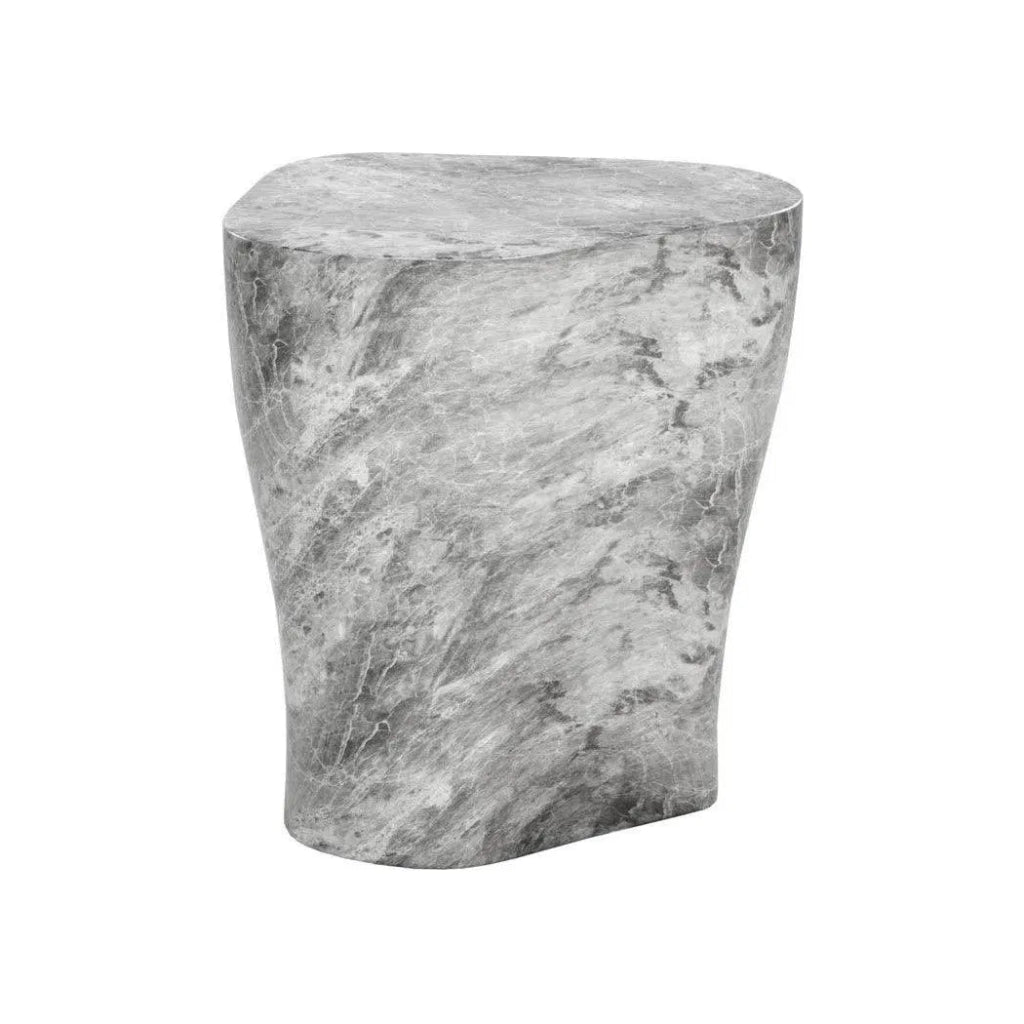 Dali Concrete Outdoor Geometric End Table - LOOMLAN - SUNPAN - Outdoor Side Tables