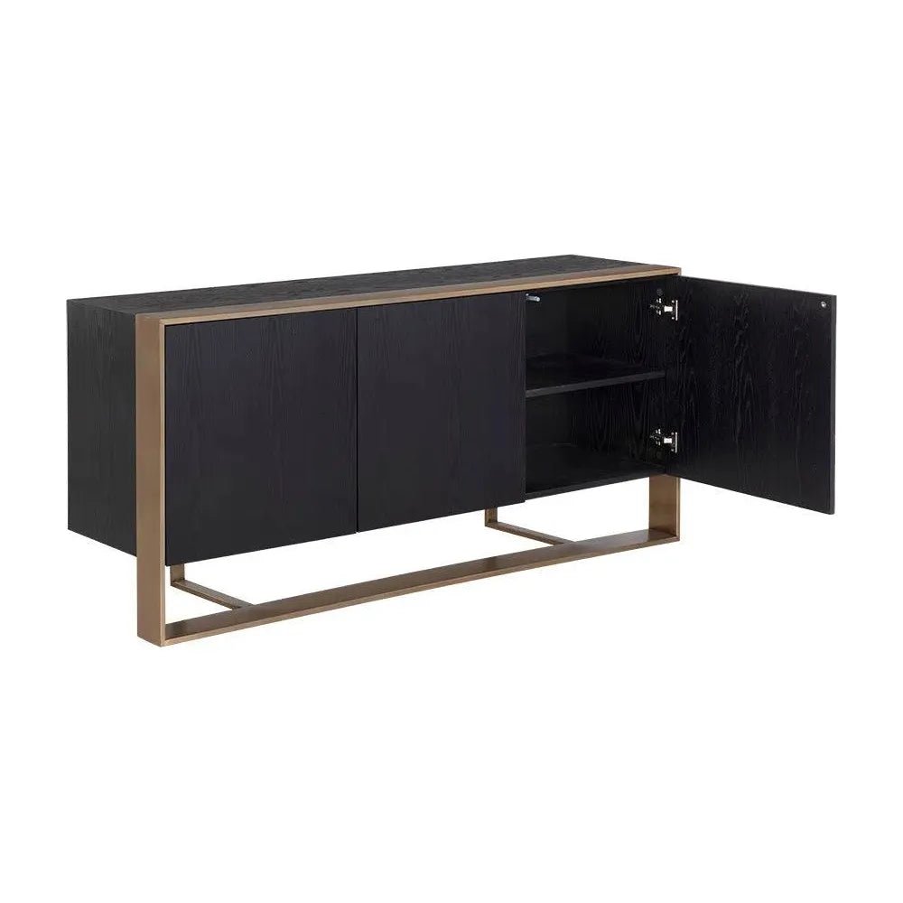 Dalton Wooden Steel Sideboard - LOOMLAN - SUNPAN - Sideboards