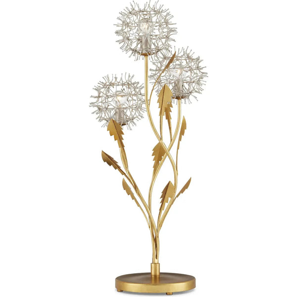 Dandelion Silver & Gold Table Lamp - LOOMLAN - Currey & Co - Table Lamps
