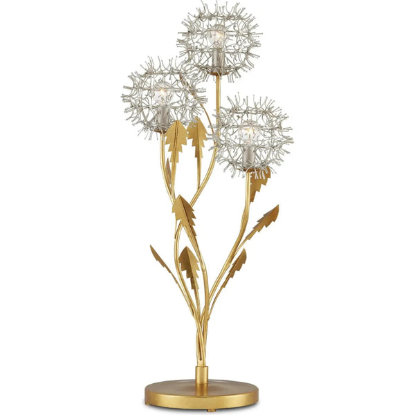 Dandelion Silver & Gold Table Lamp - LOOMLAN - Currey & Co - Table Lamps