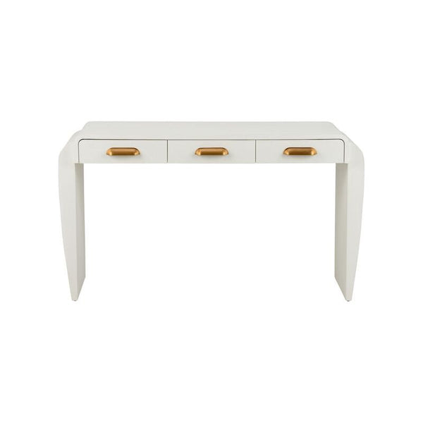 Daphane White Finished Wood Desk - LOOMLAN - Wildwood - Home Office Desks