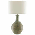 Dark Moss Green Gold Loro Table Lamp - LOOMLAN - Currey & Co - Table Lamps