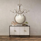 Dark Walnut Brass Evie Shagreen Credenza - LOOMLAN - Currey & Co - Sideboards
