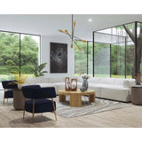 Darren Fabric Modular Corner Chair - LOOMLAN - SUNPAN - Modular Sofas