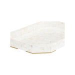 Dasanti Mother of Pearl White Tray - LOOMLAN - Chelsea House - Trays